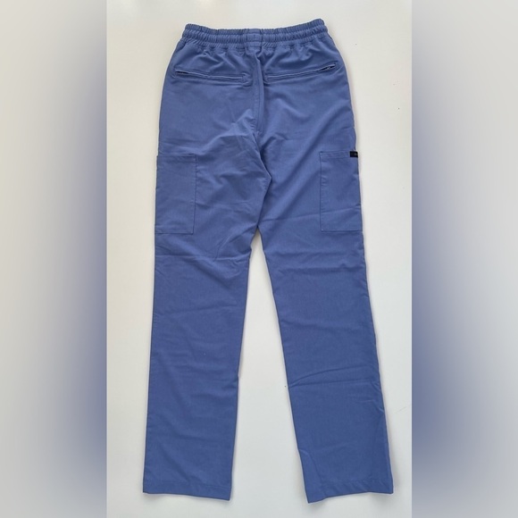 JAANUU Men's Light Blue STRAIGHT LEG UTILITY CARGO SCRUB PANT Size XS NWOT - Picture 2 of 9